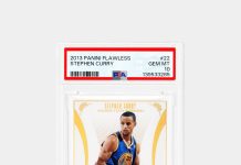 𝙅𝙐𝙎𝙏 𝙂𝙍𝘼𝘿𝙀𝘿 💎 A Flawless Pop 1 gem of Stephen Curry on the brink of superstardom. He was just heating up in 2013—as were his many collectors. Hands up if you’re one of them. 🙌 pic.