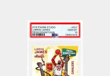 From ๐ฌ๐๐ฎ Downtown ๐ Quality remains a calling card for the debut release of one of the hobbyโs most wanted modern insertsโand the math checks out. This newly-graded LeBron brings the PSA 10 population to 93 out of 108 total examples for a superb 86.11% Gem Rate. pic.