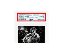 Cosmic Chrome is no cornfield! Which PSA 10 Constellation Variation are you orbiting: Shohei Ohtani or Aaron Judge? pic.