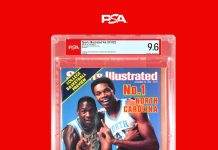 𝙍𝙀𝘾𝙊𝙍𝘿 𝙎𝘼𝙇𝙀 🐐 This PSA-graded copy of Michael Jordan’s first Sports Illustrated cover just sold for $229,360, making it the most expensive magazine of all time. pic.