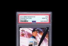 🎙️ Well folks the World Baseball Classic is underway and we’re seeing good things from one of Japan’s promising young talents. As these just-graded cards seem to indicate, he’s apparently quite skilled at both pitching 𝙖𝙣𝙙 hitting. ¯_(ツ)_/¯ pic.