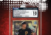 What’s hotter this spring? Konnor Griffin or this signed Topps Superfractor from MLB’s No. 1 prospect?