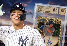 🚨 Record Breaker 🚨 This BGS 9.5 2013 Bowman Chrome Draft Superfractor Auto of Aaron Judge just sold for $5.2 million, establishing a new all-time high for any Judge card.