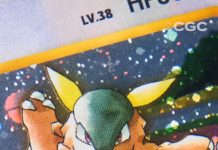 This Kanghaskan trophy card is the nicest example we have ever seen … and the price shows. This is a 1998 PokĆ©mon Japanese Family Event Trophy Card Holo Kangaskhan card. It was given out to teams of parents and children at the Parent/Child Mega Battle Tournament of 1998. And⦠pic.