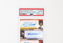 A triple play of top prospects, graded PSA 10 from 2025 Bowman’s Best. 💎 Konnor Griffin, Kevin McGonigle, JJ Wetherholt: Who goes on to have the best career?