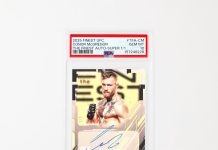 Not many Superfractors can get in the Octagon with this Conor McGregor Auto. Just graded from 2025 Finest UFC.