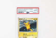 𝙋𝙊𝙋 𝙌𝙐𝙄𝙕 ‼️ Who’s the illustrator behind this just-graded Pikachu Prize? It’s one of three cards created in promotion of the Pokémon Platinum game. Winning participants had to answer three questions correctly, aided by booklets and badges that teased new forms and features of the game.
