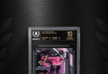 This is the only #BGSBlackLabel Curry/Messi card in the world 🤯
