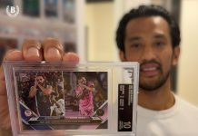 Released through Topps NOW MLS, this card celebrates Lionel Messi’s recreation of Steph Curry’s iconic “Night Night” celebration during his historic run with Inter Miami. The card was printed 110,182 times, bringing together two of the most recognizable athletes on the planet on a single card. Out of more than 110,000 copies produced, only one has earned a #BGSBlackLabel. 🏆
