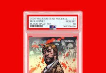 The Walking Dead started as a groundbreaking black-and-white comic, and now it’s getting the PSA exclusive treatment at SDCC. Produced with Keepsake, each $89 box includes one PSA-graded, hand-numbered trading card from an exclusive The Walking Dead set, available only in person at the PSA booth. 🔗