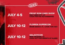 July is packed! We’re coast-to-coast this month – come submit your cards & collectibles in-person at our booths. See you there! 🔥