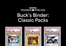 Buck’s Binder: Classic Power Packs are here with Pokémon chase cards from 1996 to 2010, with featured sets including Jungle, Fossil, Team Rocket, e-Series, and more. See if you can find your favorites while supplies last. 🔗