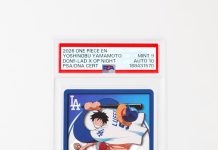 After trotting out his best Yoshinobu Yamamoto impression for the ceremonial first pitch on ONE PIECE Night, Monkey D. Luffy got signed by the real deal. A collector called on the Dodgers ace to autograph three DON!! cards from the promotional crossover. Even better? Yamamoto signed in Kanji and mixed up his delivery with color variations.