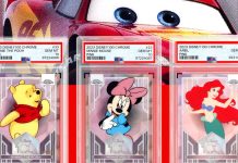 100 Cards. 100 Pink Refractors. 100 PSA 10s. 💎 Bid now on your favorite Disney character’s PSA 10 Pink Refractor — all limited to 399 copies — from the first-ever Disney Topps Chrome set. The 2023 Disney 100 Pink Auction is now live, ending August 2.