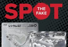 This Reshiram ex (Black & White Rare) caught one of our grader’s eyes – the wrong weight, blurry copyright symbol, and missing “taxi-cab” texture on the P exposed the counterfeit card. Not to mention a UV reaction that lights up like a Christmas tree 🎄 Remember to learn and understand the counterfeit signs before you buy raw, and shop safely‼️