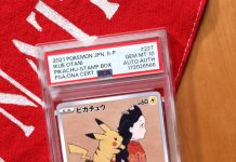She was there for Pikachu’s first “Pika!” When the Pokémon series debuted in Japan, it was actress Ikue Ōtani who brought its electric lead to life. She’s been the definitive voice of Pikachu ever since, recording for movies, video games, and international versions of the anime. Ōtani stayed in character for this Stamp Box promo, signing her name in Pika’s favorite color. ⚡