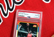 Introducing the newest member of the Fleer Jordan PSA 10 Club. A bucket list reveal at The National in Chicago. ✔️