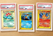 The starters that stayed together, graded together. πππ They hail from the Starter Triple Get campaign, which required entrants to collect and mail in three proof-of-purchase seals from PokΓ©mon-e Starter Decks. Five lotteries ran in 2002, with 5,000 winners receiving this iconic Gen I set of Holo e-Reader promo cards. Given their limited run and vintage status, a sequential Gem Mint set is an achievement rarely seen.